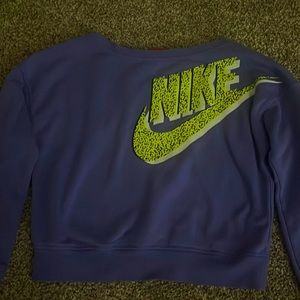 A Nike purple sweater